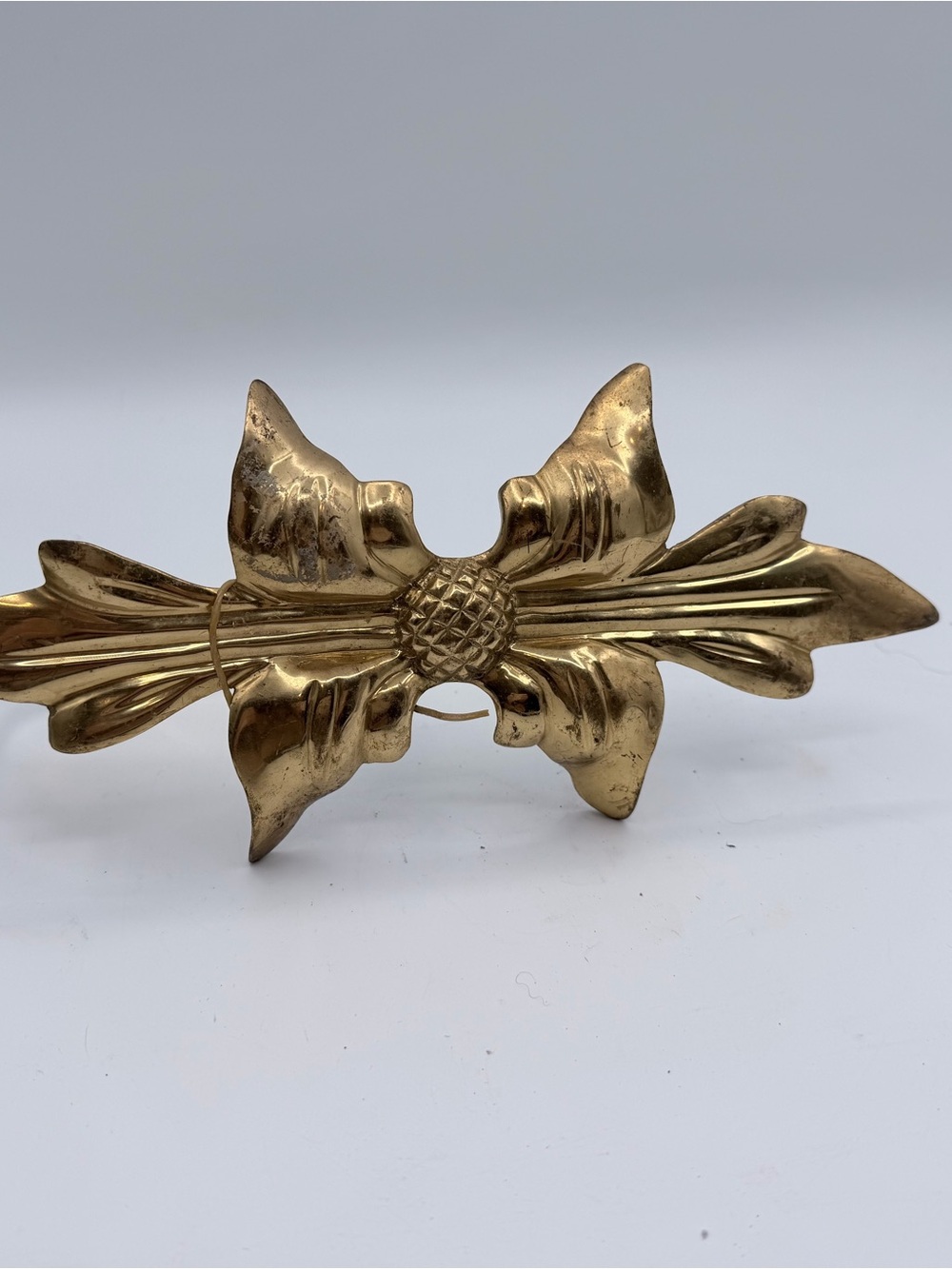 Vintage Gold Decorative Brass Bow Accent